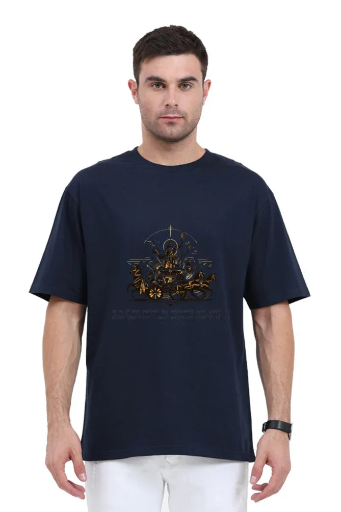 Arya Divine charioteer Unisex Oversize Tshirt - Arya